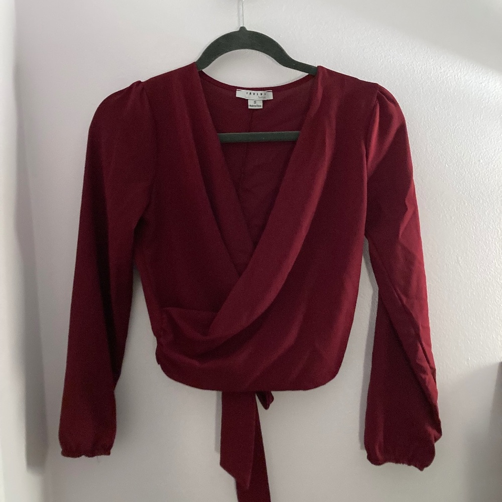 Tie-back Dressy Crop Top